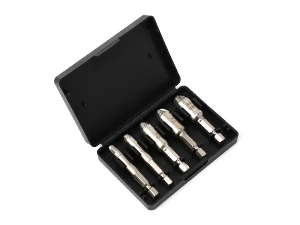 5個のなめネジ抽出器セット