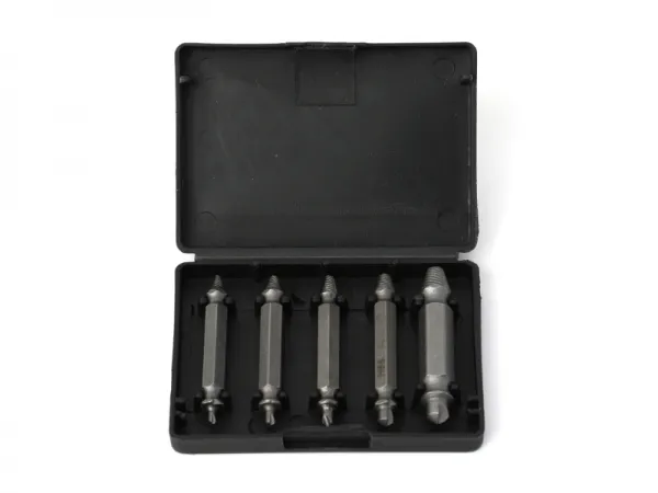 5個のなめネジ抽出器セット