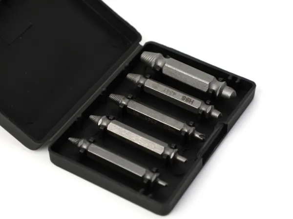 5個のなめネジ抽出器セット