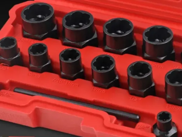 15 個の壊れたネジ & ボルト抽出器セット